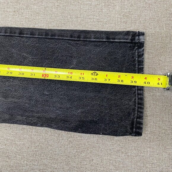 Vintage Express Bleus Bootcut Denim Jeans Women's 9/10 High Rise Black USA VTG - Picture 12 of 15
